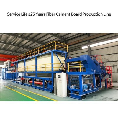 Umur ≥25 Tahun Garis produksi papan serat semen dengan isolasi suara ≥45dB Konduktivitas termal ≤0.25W/mk