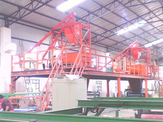 Peralatan Pabrik Panel Dinding untuk Papan Dekorasi tahan api / Pintu Jerami