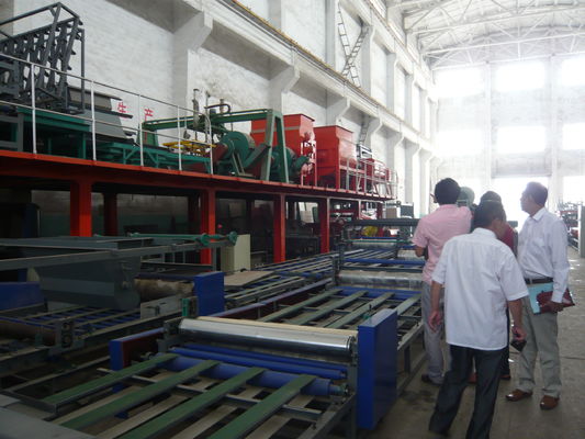 32KW Total Power Sandwich Panel Machine, PLC Control System Sandwich Produksi Line