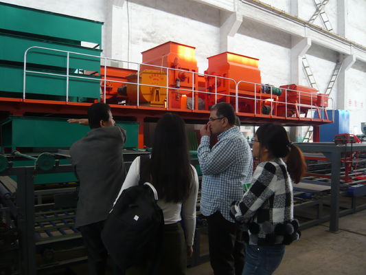 32KW Total Power Sandwich Panel Machine, PLC Control System Sandwich Produksi Line