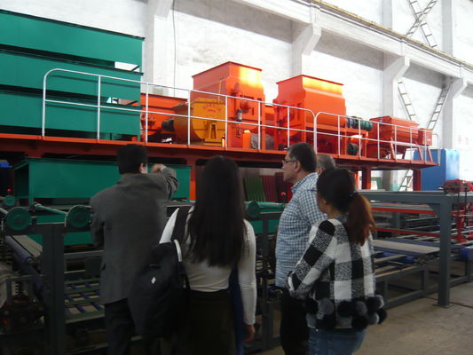 32KW Total Power Sandwich Panel Machine, PLC Control System Sandwich Produksi Line