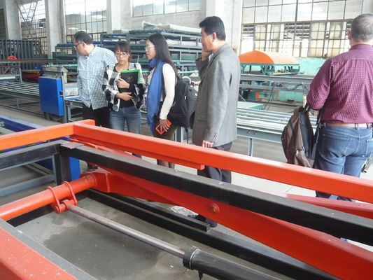 32KW Total Power Sandwich Panel Machine, PLC Control System Sandwich Produksi Line