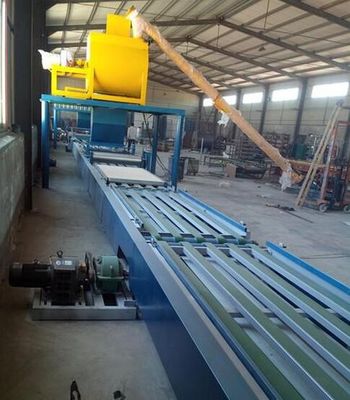 2 - 24 mm Ketebalan Panel Mesin pembuatan dengan 4 kw Daya hidrolik 1.1kw Daya getaran