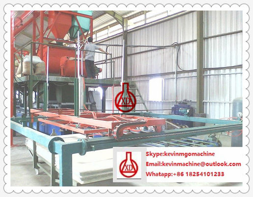 Double Roller Extruding Tech Sandwich Panel Making Machine, Peralatan panel dinding Magnesium Oksida