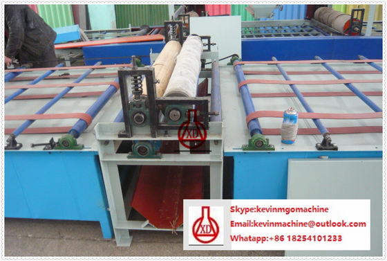 Kompak Struktur Sandwich Panel Produksi Line dengan Double Way Roll In Teknologi