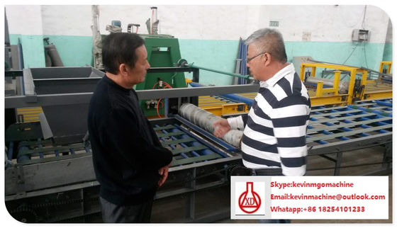 Adjustable Ukuran Sandwich Produksi Line, Di Luar Tembok Panas Menyimpan Mgo Mesin Papan