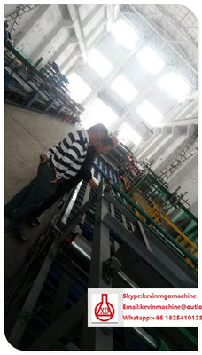 Mesin pembuatan bahan konstruksi otomatis, jalur produksi papan serat semen CE