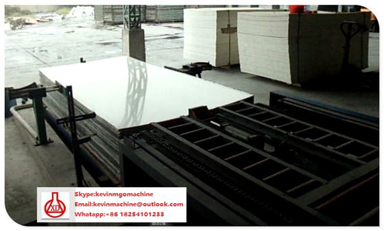Mesin Panel Sandwich Struktur Baja untuk Bahan Baku Mgo / Mgcl / Jaring Fiber Glass