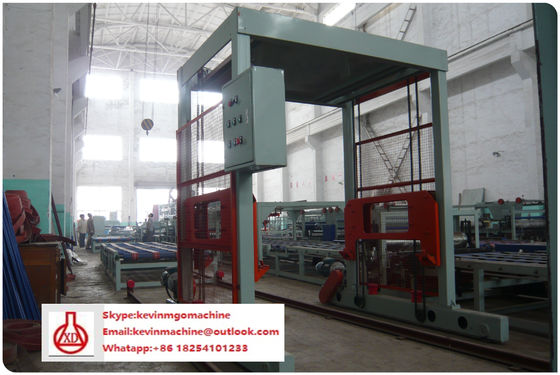 Mesin Panel Sandwich Struktur Baja untuk Bahan Baku Mgo / Mgcl / Jaring Fiber Glass