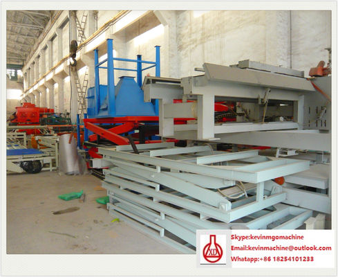 Garis Produksi Papan Fiber Cement Listrik, 2000m2 Mesin Pembuat Panel Sandwich