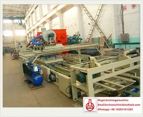 Lini Produksi Panel Sandwich EPS Otomatis Papan MGO untuk Semen / MGO / Serbuk Gergaji Kayu