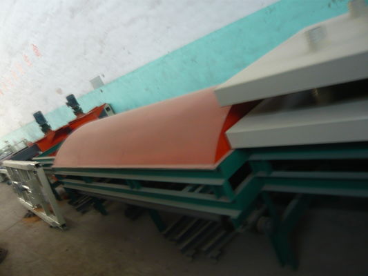 Full Automatic Fiber Glass Magnesium Oxide Sheet Bahan Konstruksi Mesin pembuatan kapasitas lebih besar 1500 lembar