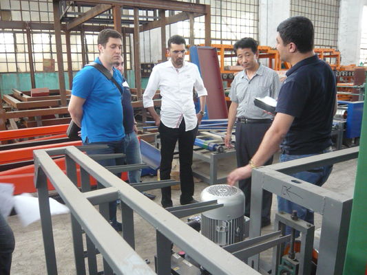 Lini Produksi Papan Magnesium Oksida Semi Otomatis Untuk Pembuatan Panel MgO