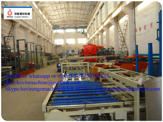 Lini Produksi Papan MgO Dua Sisi yang Dibentuk dengan Tekanan Dingin untuk Bahan Papan Konstruksi