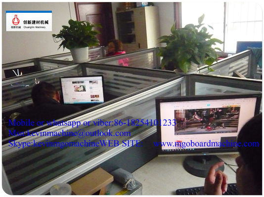Lini Produksi Papan MgO Semi Otomatis Dengan Kapasitas Besar 1500 Lembar Per Hari 8 Jam