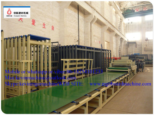 Ketebalan yang Disesuaikan Mesin Papan Mgo Produksi Mgo untuk Panel Magnesium Oksida