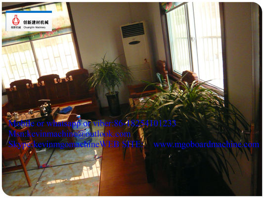 Ketebalan yang Disesuaikan Mesin Papan Mgo Produksi Mgo untuk Panel Magnesium Oksida