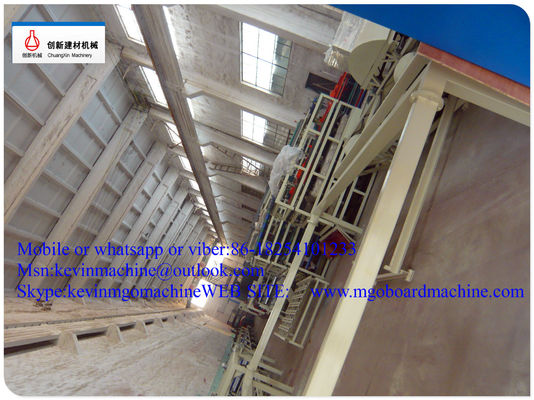 Mesin Pembuat Material Konstruksi Otomatis Penuh Tekanan 380V Untuk Papan Mgo