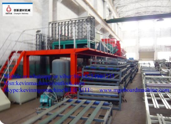 Decorative Firefroof Mgo Board Construction Material Making Machinery With Steel Structure