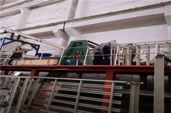 Magnesium oksida komposit glazed Pantile produksi lini peralatan mesin