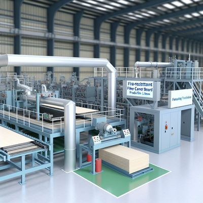 5-20 Juta M2/tahun Jalur Produksi Papan Serat Cement tahan api dengan Opsi yang dapat disesuaikan Ketebalan Papan 3-25mm