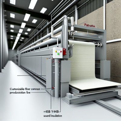 Garis produksi papan serat semen yang dapat disesuaikan dengan isolasi suara ≥45dB