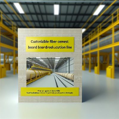 Garis produksi papan serat semen yang dapat disesuaikan dengan isolasi suara ≥45dB