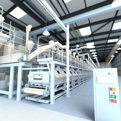 Lini Produksi Papan Semen Serat Kepadatan 1.2-1.6g/cm3 Penyerapan Air Rendah untuk Penggunaan Industri