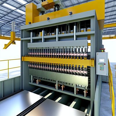 Mesin Pembuat Panel Dinding Konstruksi Cepat 380V Dengan Ketebalan Material 0.3-0.8mm