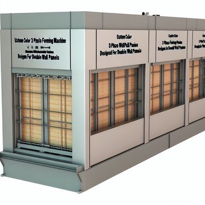 Mesin Pembentuk Panel Dinding 3 Fasa Warna Kustom untuk Panel Dinding Ganda
