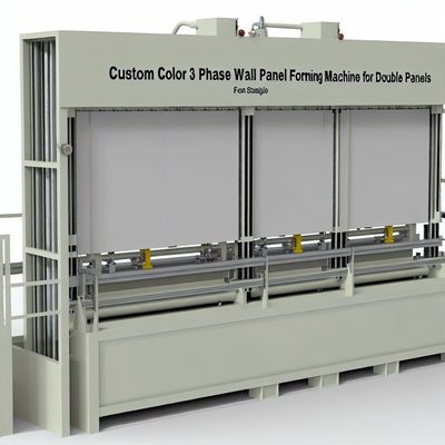 Mesin Pembentuk Panel Dinding 3 Fasa Warna Kustom untuk Panel Dinding Ganda