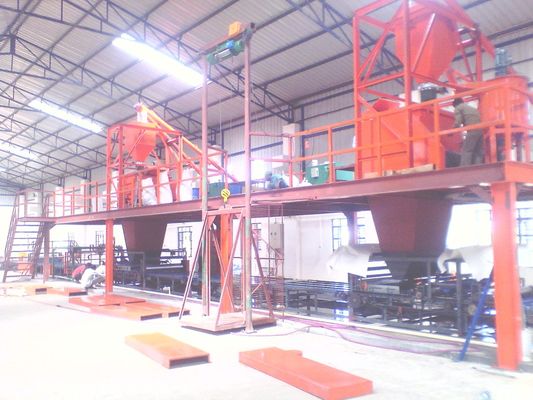 Mesin Panel Sandwich Sertifikat Lini Produksi Panel Dinding Untuk Rumah Prefabrikasi