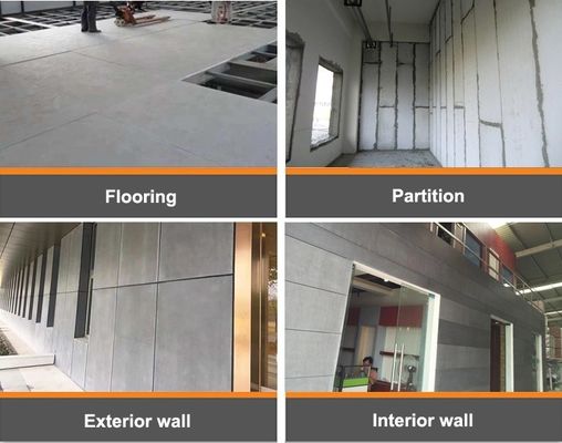 Mesin Papan Semen Serat Tahan Api Putih Dan Mesin Papan Dinding Eksterior