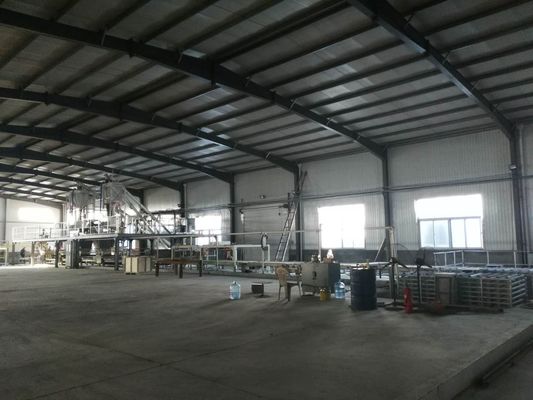 Lini produksi panel dinding serat semen otomatis struktur kompak