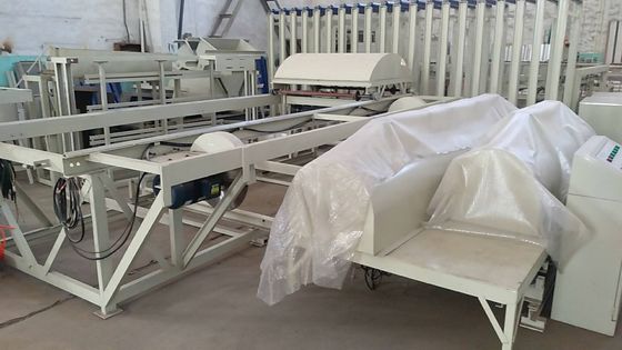 Lini produksi panel dinding serat semen otomatis struktur kompak