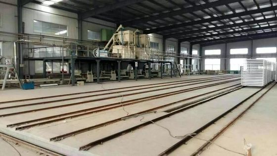 Lini produksi panel dinding serat semen otomatis struktur kompak