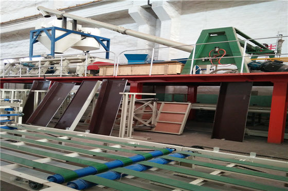 Mesin Pembuat Papan Gypsum Tahan Api Magnesium Oksida Mgo Otomatis Lini Produksi