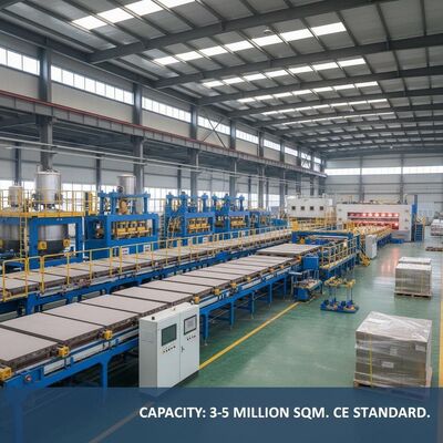 Kapasitas Lini Produksi Panel Semen Serat Kustom 3-5 Juta Sqm Standar CE Memastikan Fabrikasi Panel yang Konsisten