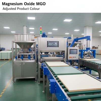Jalur Produksi Papan MgO Otomatis dengan Warna Produk yang Disesuaikan dan Kapasitas 600 lembar 8 Jam untuk Industri