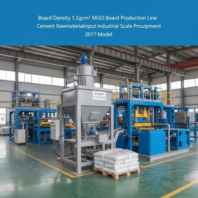 Jalur Produksi Papan MgO Kepadatan 1.2gcm3 Input Bahan Baku Semen Model 2017 Peralatan Produksi Skala Industri