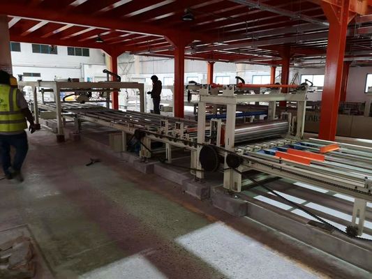 Mgo Mesin papan untuk laminasi PVC film jalur produksi proses dalam